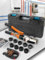 AMZCNC Pinza a pressa professionale con profilo a V e profilo TH, per tubi in rame, tubo in acciaio inox, tubo in acciaio inox e inserti in ganasce V12 V15 V18 V22 V28 e TH16 TH20 TH26 TH32 incl