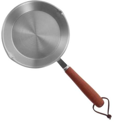 OFFSCH Mini Olla De Acero Inoxidable Sartén Pequeña Para Panqueques y Crepas Sartén Plana Para Tortillas Cocina