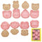 Lot de 8 emporte-pièces en forme d'animaux, animaux de la forêt, petits animaux, emporte-pièces en plastique, accessoires de cuisine pour enfants