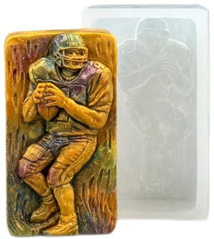 American Football Silikonform, Kerze, Harz, Wachs, Gips, Quarterback