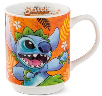 Egan Mug Impilabile Stitch Arancio Ml.350