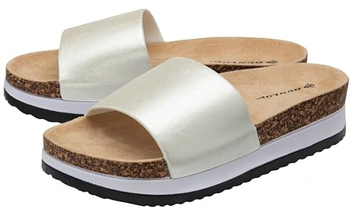 DUNLOP Ladies Sandals Womens Wedge Platform Open Toe Summer Shoes Sizes 3-8