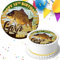 CARP FISHING BIRTHDAY PARTY PERSONALISED PRE-CUT 7.5 INCH EDIBLE ICING CAKE TOPPER DECORATION M9245