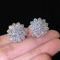 Xmas Kristall Schneeflocke Quaste Ohrringe Ohrstecker Tropfen Baumeln Frauen Schmuck 6
