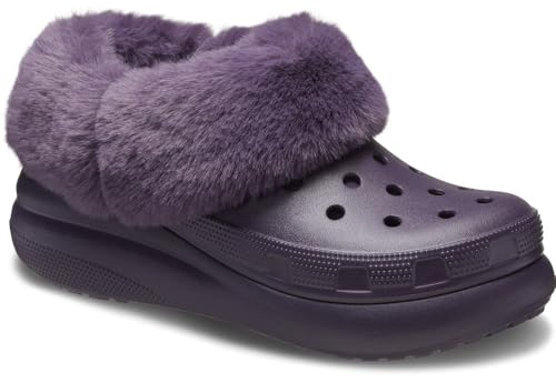 Crocs Unisex's Classic Furever Crush gefütterte Schuhe Clog, Dark Iris, 41/42 EU