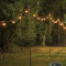 Festive Lights - 2 Pack 1.5m or 2.4m Festoon Poles for Hanging Decorative Lights, Lanterns, String, Christmas Lighting - Sturdy Metal Steel Garden Wedding Celebration, Straight Pole