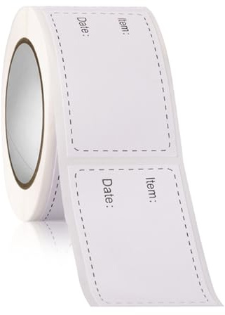 Freezer Labels Kitchen Storage Adhesive for Fridges Management 250Pieces Stickers Roll