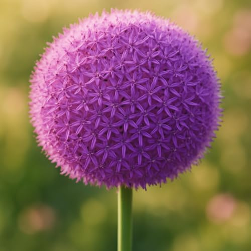 IFLO® Blumenzwiebeln 3 Allium Giganteum Zierlauch mit riesigen violetten Blütenkugeln | Winterhart, mehrjährig & pflegeleicht | Highlight für Garten & Beet