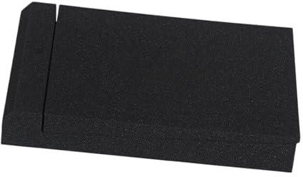 Studio Monitor Isolation Pad Tilted Fits Most Desktops Speaker Isolation Pad 20x30x4.5cm Black