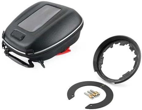 Ggwqfuh Motorrad Tasche Für MT09 Für Tracer 900 9 GT 9GT+ FZ09 FJ09 Für Fazer FZ25 250 FZS25 Tankrucksack Gepäck Tanklock Motorradtasche Tankrucksack(B.Bag and Adapter)