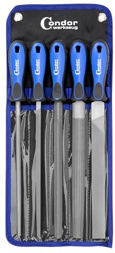 Condor Tool 5951 - Set di lime da officina, 250 mm, 5 pezzi