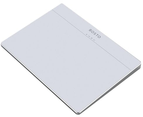 ERYUE Touchpad Wireless Trackpad Ultra Sottile in Vetro Temperato per Computer Desktop Utente PC Portatile con Batteria Ricaricabile per 10/11