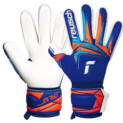 Reusch Torwarthandschuhe Erwachsene | starker Grip, sicherer Halt & Komfort | optimale Kontrolle, atmungsaktiv & robust, für Training & Spiel, geeignet für Rasen & Kunstrasen, Größe 7-11, Attrakt Advance