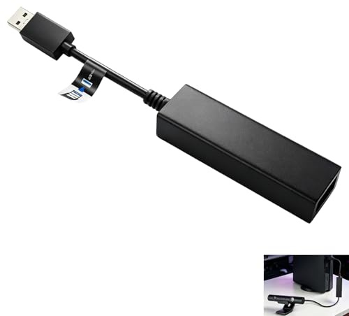 Adattatore per fotocamera PS5, adattatore PSVR PS5, cavo convertitore per fotocamera V1 e V2, compatibile con console PS5 per cuffie VR, trasmissione audio video stabile, plug & play accessorio per