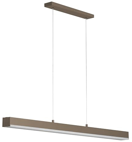 Pendelleuchte Vayana|dark-greige|Kabellift|B: 12,5 cm|Höhenverstellbar 70-180 cm|Horizontalverstellbar 119-189 cm|mit Taster dimmbar|Farbtemperatureinstellung stufenlos|3x LED 16W 2700/6500 K| 6800 lm