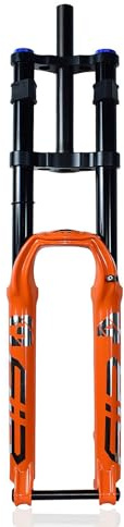 NIKANXIA Luftfedergabel für Downhill-MTB, 26/27,5/29 Zoll, 140 mm Federweg, Doppelschulter, 15×100 mm Steckachse, manuelle Sperre & einstellbare Zugstufe