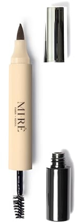 Mi-Rê Cosmetics Feutre A Sourcils Et Mascara Fixateur I Brow Plume Perfection Ash Blonde 00 Maquillage Soin Hybride Franco Coreen Waterproof Longue Tenue Effet Brow Lift Densite (Ash Blonde 00)