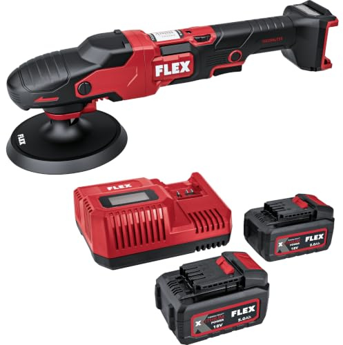 FLEX PE 2 18-EC Set Akku-Rotationspolierer 18 V mit 2 Akkus