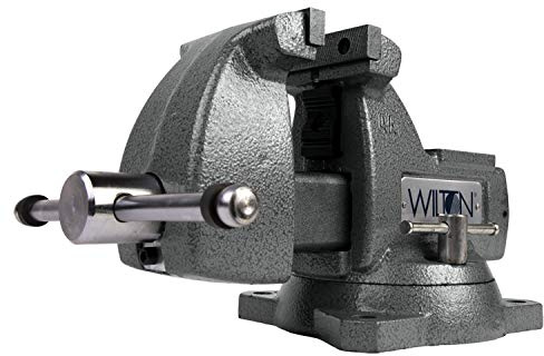 Wilton Mechanics Bench Vise, 4 Jaw Width, 4-1/2 Jaw Opening, 3-7/16 Throat (Model 744)