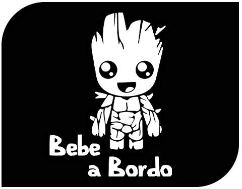 Vinyl-Aufkleber Bebe Groot a Bordo, Baby Groot on Board, verschiedene Größen