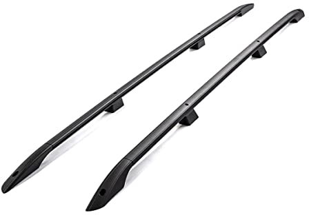 Germansell Dachreling kompatibel mit VW Caddy Maxi ab Bj. 2007 Alu Schwarz