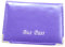 Lorenz Efecto Cuero Grano PU Bus Pase Funda Soporte con Cremallera Monedero - Morado, Small