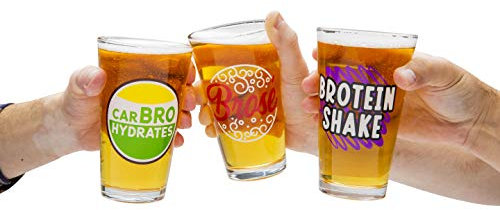 BigMouth Inc Beer Bro's Bierglas Set