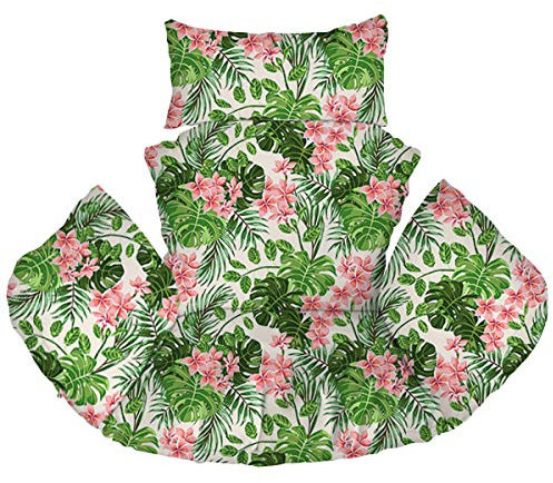 Ferocity Hängesessel Kissen, Polster, Auflage für Polyrattan/Rattan Hängeschaukel, Hängekorb, Schaukel Korb, Rückenkissen Palm hell [114]