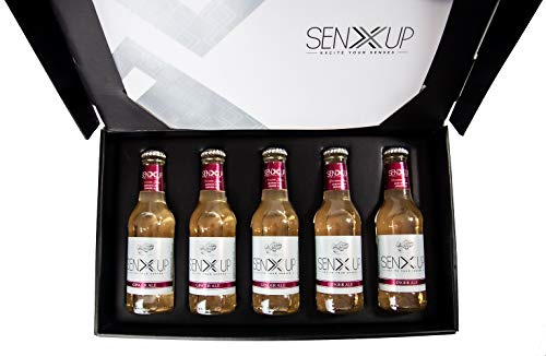 SENXUP Ginger Ale in Vetro da 200 ml - Premium Mixer - Emotional Box da 5 Bottiglie