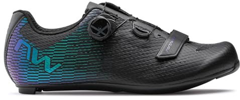 Northwave Storm Carbon 2 Rennrad Fahrrad Schuhe irisierend schwarz/grün/lila 2024: Größe: 40
