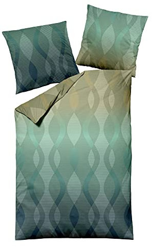Dormisette Edelbiber Bettwäsche 2 teilig Bettbezug 155 x 220 cm Kopfkissenbezug 80 x 80 cm 5416-42 5416 Grow Mehrfarbig