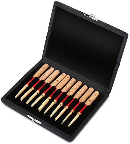 Aufbewahrungskoffer f¨¹r Oboen/Klarinettenbl?tter, Schilfbox Oboen Schilf Box Oboen Zubeh?r Oboen Schilf Etui aus Holz f¨¹r 10/12/20 St¨¹ck Oboen Schilf(10 ST¨¹CKE)
