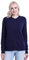 SMILING PINKER Femmes Cardigan Tricot Gilet Manches Longues Pull avec Boutons Casual Hiver(Bleu Foncé,L)