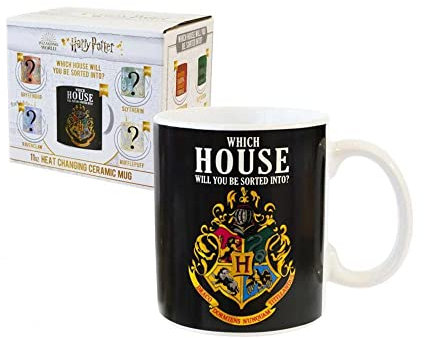 Harry Potter Heat-Change-Tazza Häuser, 325 ml, Multicolore, HP28065