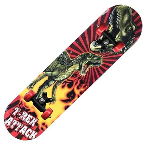 LvSenLin 60 cm Kinder Skateboarding Cartoon Skateboard Dinosaurier Spinne Longboard Marple Double Rocker Für Kinder Skate Board Childern