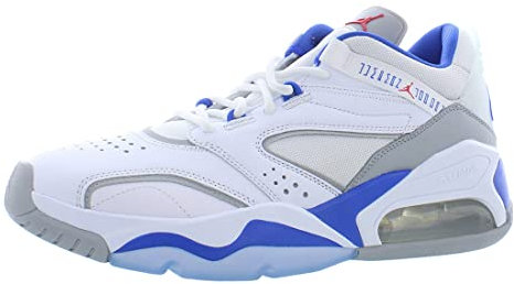 JORDAN Unisex Basketballschuhe, Weiß und Blau, 45 EU