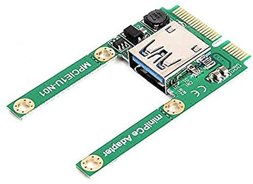 Nicfaky Mini PCI-E a USB3.0 adaptador de tarjeta PCIe a USB 3.0, adecuado para computadoras portátiles