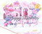 Geburtstagskarte zum 50. 3d blume pop up geburtstag karte Grußkarten Geschenk-Karte mit Umschlag Happy Birthday Greeting Card für fünfzig 50 jahre frau, Mütter, Freunden, Familie women wife (Rosa)