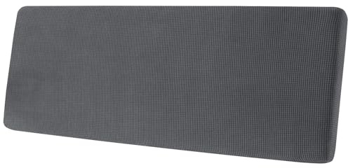 SYLC Sofa Sitzkissenbezug, Sofa Sitzkissenbezug Stretch, Elastischer Kissenbezüge, Husse Überzug Bezug Für Sofa Sitzkissen, rutschfest Stoff Tartan (Mittelgrau,2-Sitzer)