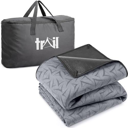 Trail Soft Fleece Tent Carpet, Universal Groundsheet Camping Rug with Waterproof PE Base, Garden Beach Insulating Ground Sheet Covering Mat (180cm x 200cm)