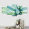 QIANYY Leinwand Wanddekoration Malerei 5 Stück Leinwand Agave-Blätter Bilder Leinwanddrucke 5 Teiliges Wandbild 5 Teilig Leinwand Wanddeko Wohnzimmer Wohnkultur-Ungerahmt