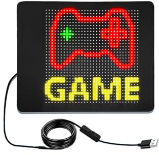 MQL-HDX Panneau d'écran LED, Panneau d'affichage de Message défilant RVB publicitaire, Panneau LED Souple et Flexible pour Application Pliable, Affichage de fenêtre arrière de Voiture DIY