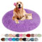 nvdsivee Hundebett Rund Katzenbett PlüSch Hundebetten Maschinenwaschbar Hundematte Hundekissen für Kleine Mittelgroße Grosse Hunde mit Rutschfestem Boden Lila 120cm