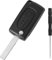 2 Button Replacement Key Case CE0523 for Peugeot 107 207 307 308 407 607 and for Citroen C2 C3 C4 C5 C6 C8 Xsara Keys Shell with HU83 Blade Key Fob Cover (Without Battery Holder)