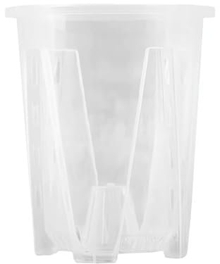 HFSAZJ Clear Plastic Plant Pot, Breathable, 16cm, Indoor, Round, No Pallet/16cm