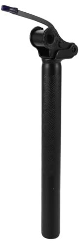 TUCKBOLD Bike Seat Posts Electric Bicycles Vehicle Battery Anti-Theft Locking Foldable Bike Saddle Post Seat Tube Black 1 Pc 31.8x300mm Steel