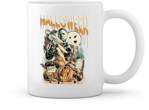 Vintage Michael Myers Weiße Tasse Mug