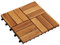 ShGaxin Piastrelle per veranda di Acacia 10 pezzi, Piscina Terrazza, Pavimento in legno esterno, Pavimento esterno, Pavimenti Terrazza, Pavimento Giardino Esterno, 30x30 cm