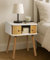 SUMGAR Table de chevet en bambou
