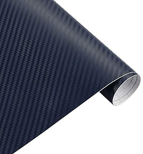 Pellicola Wrapping Auto,Wrapping Pellicola 50cm largo 3D in fibra di carbonio in fibra di carbonio film in vinile 3.0M adesivi auto impermeabile fai da te auto veicolo automobile auto styling wrap rot